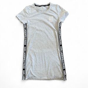 Karl Lagerfeld Paris Gray T-Shirt Dress